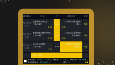[겜블][뽀룩이][22.36배] 당첨내역