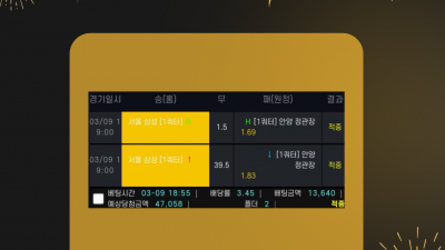 [겜블][뽀룩이] 당첨내역
