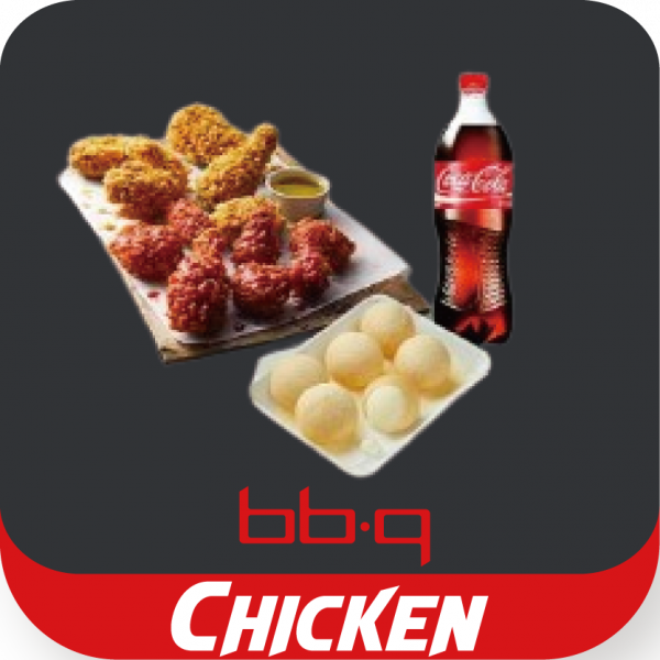 [BBQ] 황올반+BBQ양념반+크림치즈볼+콜라1.25L